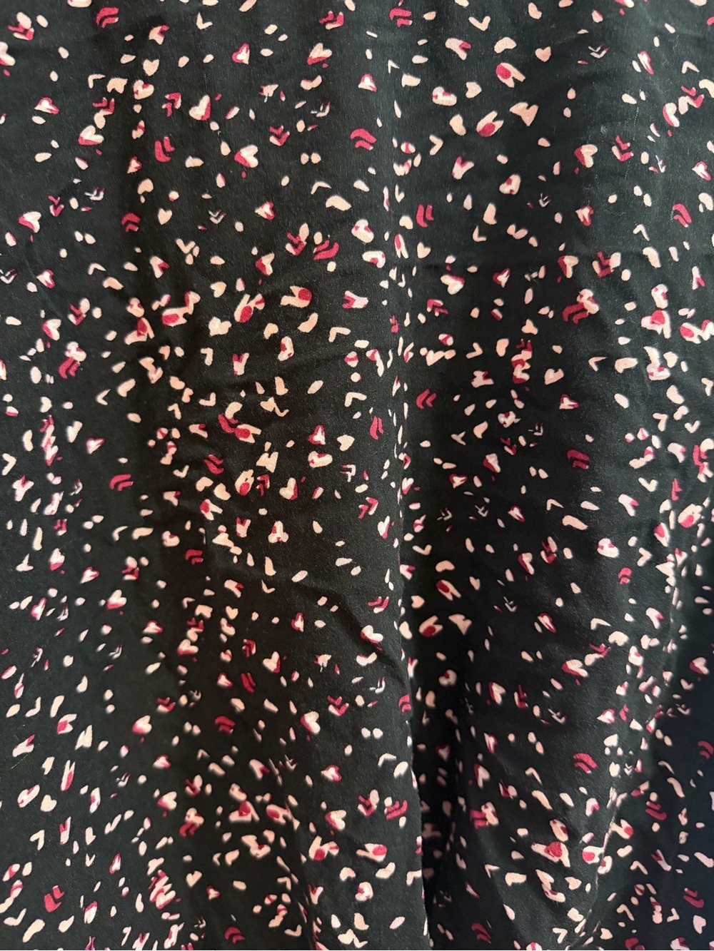 torrid Black Long Sleeve Top with Pink Confetti Print - Picture 2 of 5
